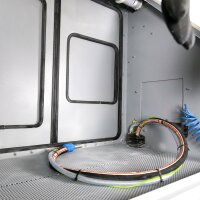 Strahlkabine FSK 36 Strahlkabine FSK 36-4 - 2 Abschllussbleche inkl. je 1 Ausschnitt Mit Rollen